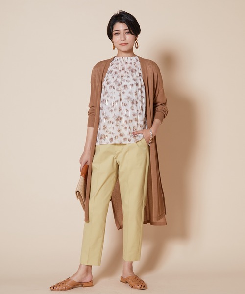 JETSET SOLO PLUS (ジェットセットソロプラス)の「ドライタッチ袖ラインドロストカーディガン(カーディガン/ボレロ・レディース・ライトグレー/ブラック/ブラウン・FREE)」の13枚目の写真