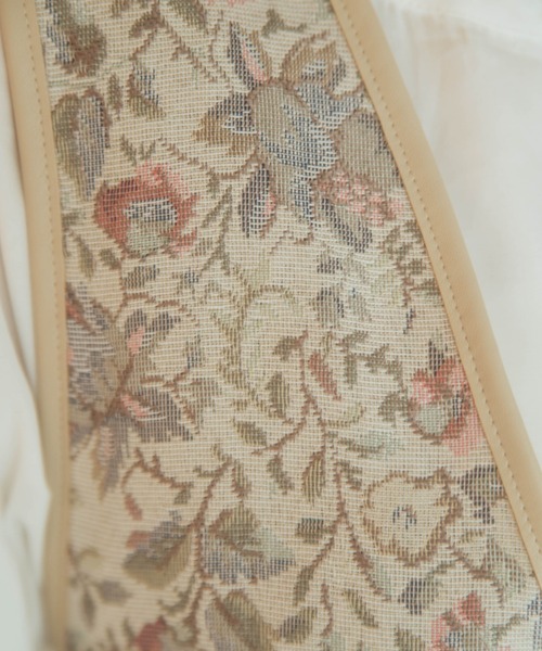 nemne store（ネンネストア）の「紅茶をたしなむジャガードビスチェ（ベスト・レディース・ホワイト/チャコールグレー/ライトグレー/オフホワイト・フリー）」の16枚目の写真