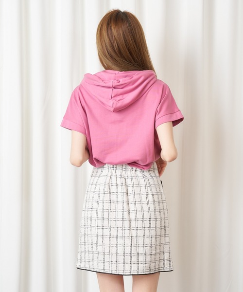 MIIA（ミーア）の「サマーツィードミニスカート（スカート・レディース・ブラック/オフホワイト・FREE）」の14枚目の写真