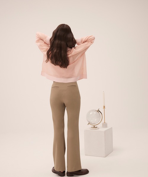 RANDEBOO(ランデブー)の「Basic boots cut pt(スラックス・レディース・ブラック/カーキ/ベージュ・1/0)」の21枚目の写真