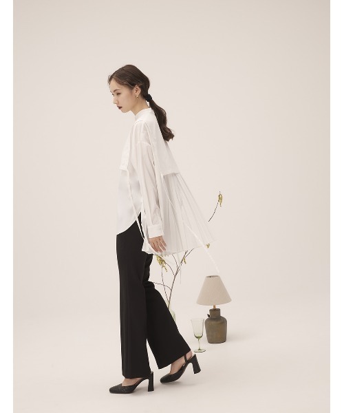 RANDEBOO(ランデブー)の「Basic boots cut pt(スラックス・レディース・ブラック/カーキ/ベージュ・1/0)」の18枚目の写真