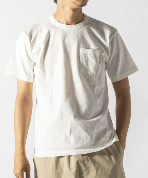 BARNS OUTFITTERS（バーンズアウトフィッターズ）の「【BARNS OUTFITTERS/バーンズアウトフィッターズ】別注 HEAVY WEIGHT Tシャツ（Tシャツ/カットソー・メンズ・ホワイト/チャコールグレー/ベージュ/ミント・SMALL/MEDIUM/LARGE）」の6枚目の写真