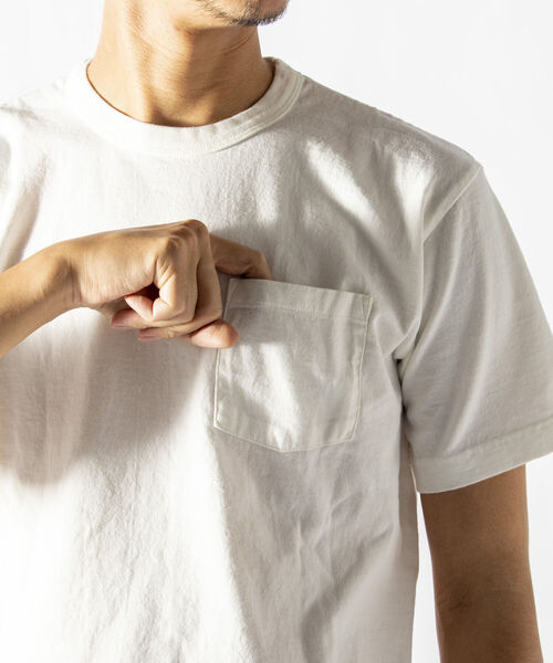 BARNS OUTFITTERS（バーンズアウトフィッターズ）の「【BARNS OUTFITTERS/バーンズアウトフィッターズ】別注 HEAVY WEIGHT Tシャツ（Tシャツ/カットソー・メンズ・ホワイト/チャコールグレー/ベージュ/ミント・SMALL/MEDIUM/LARGE）」の7枚目の写真