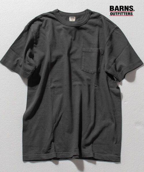 BARNS OUTFITTERS（バーンズアウトフィッターズ）の「【BARNS OUTFITTERS/バーンズアウトフィッターズ】別注 HEAVY WEIGHT Tシャツ（Tシャツ/カットソー・メンズ・ホワイト/チャコールグレー/ベージュ/ミント・SMALL/MEDIUM/LARGE）」の10枚目の写真