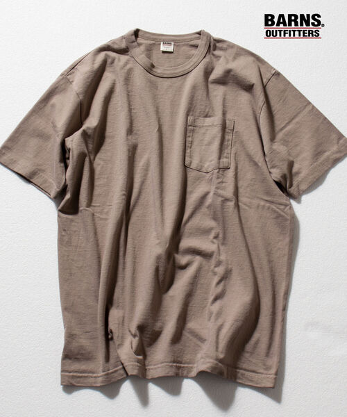 BARNS OUTFITTERS（バーンズアウトフィッターズ）の「【BARNS OUTFITTERS/バーンズアウトフィッターズ】別注 HEAVY WEIGHT Tシャツ（Tシャツ/カットソー・メンズ・ホワイト/チャコールグレー/ベージュ/ミント・SMALL/MEDIUM/LARGE）」の12枚目の写真