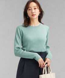 green label relaxing | ウール リブ クルーネック プルオーバー ニット -ウォッシャブル-(ニット/セーター)