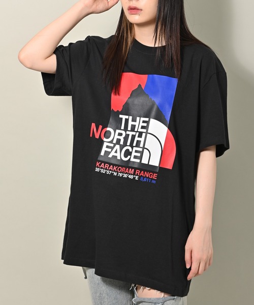 THE NORTH FACE（ザノースフェイス）の「THE NORTH FACE(ザ・ノース・フェイス) 名峰グラフィック 半袖Tシャツ（Tシャツ/カットソー・レディース・ホワイト/ブラック・S/M/L）」の2枚目の写真
