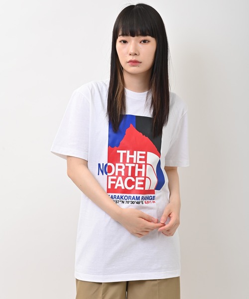 THE NORTH FACE（ザノースフェイス）の「THE NORTH FACE(ザ・ノース・フェイス) 名峰グラフィック 半袖Tシャツ（Tシャツ/カットソー・レディース・ホワイト/ブラック・S/M/L）」の6枚目の写真