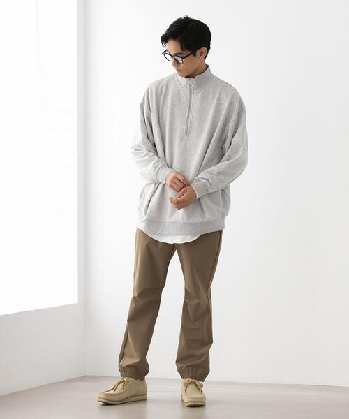 FEELING MADE（フィーリングメイド）の「FEELING MADE エアリースウェット ハーフジップ プルオーバー（Tシャツ/カットソー・レディース・ライトグレー/ブラック/ダークブラウン・MEDIUM/LARGE）」の11枚目の写真