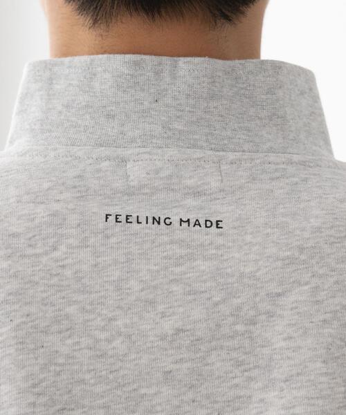 FEELING MADE（フィーリングメイド）の「FEELING MADE エアリースウェット ハーフジップ プルオーバー（Tシャツ/カットソー・レディース・ライトグレー/ブラック/ダークブラウン・MEDIUM/LARGE）」の20枚目の写真