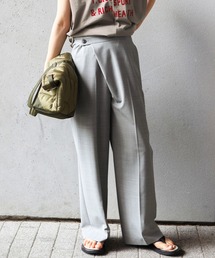 新品【AYAKANEKO×L'ESSAGE】ラップパンツ(グレー) 金子綾