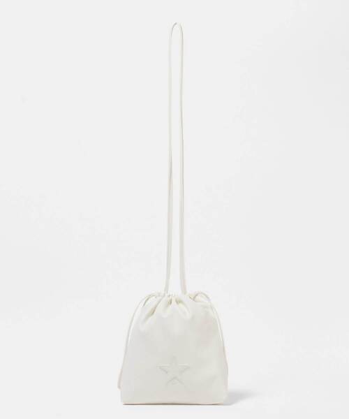 CONVERSE TOKYO（コンバーストウキョウ）の「ヴィーガンレザー巾着ショルダーバッグ（ショルダーバッグ・レディース・ブラック/イエロー/ホワイト・FREE）」の9枚目の写真