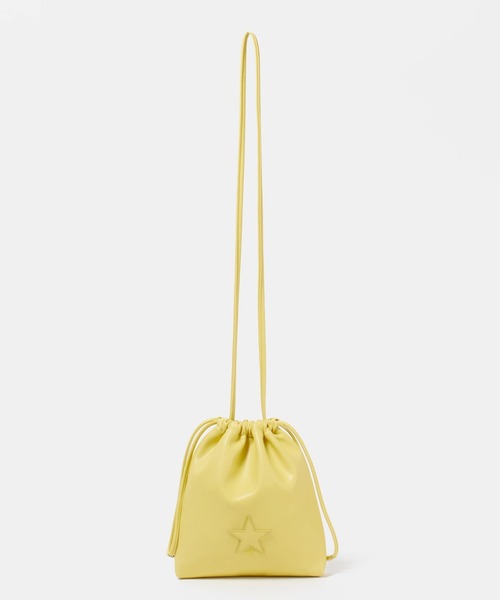 CONVERSE TOKYO（コンバーストウキョウ）の「ヴィーガンレザー巾着ショルダーバッグ（ショルダーバッグ・レディース・ブラック/イエロー/ホワイト・FREE）」の15枚目の写真