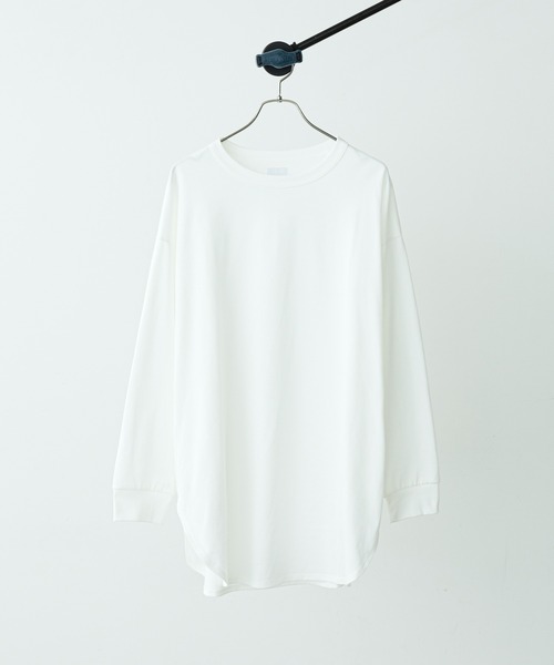 Lui's（ルイス）の「ウルティマロングテールカットソー（Tシャツ/カットソー・メンズ・ブラック/ワインレッド/チャコールグレー/ホワイト/オリーブ・FREE）」の2枚目の写真