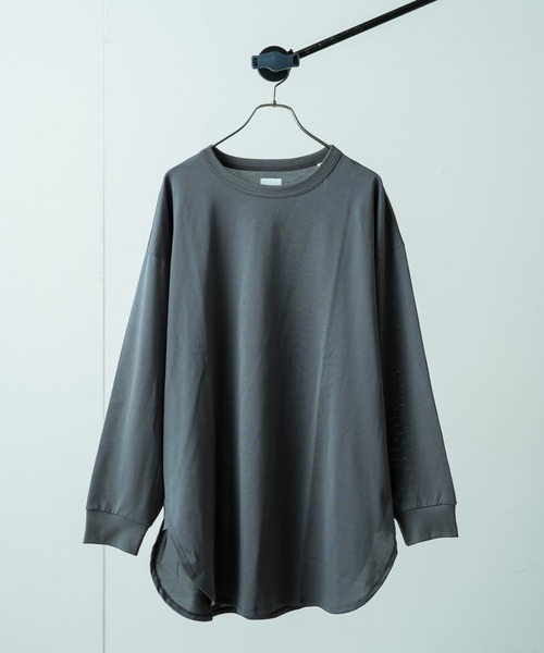 Lui's（ルイス）の「ウルティマロングテールカットソー（Tシャツ/カットソー・メンズ・ブラック/ワインレッド/チャコールグレー/ホワイト/オリーブ・FREE）」の4枚目の写真