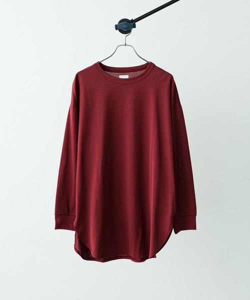 Lui's（ルイス）の「ウルティマロングテールカットソー（Tシャツ/カットソー・メンズ・ブラック/ワインレッド/チャコールグレー/ホワイト/オリーブ・FREE）」の5枚目の写真