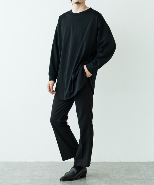 Lui's（ルイス）の「ウルティマロングテールカットソー（Tシャツ/カットソー・メンズ・ブラック/ワインレッド/チャコールグレー/ホワイト/オリーブ・FREE）」の14枚目の写真