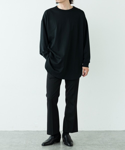 Lui's（ルイス）の「ウルティマロングテールカットソー（Tシャツ/カットソー・メンズ・ブラック/ワインレッド/チャコールグレー/ホワイト/オリーブ・FREE）」の9枚目の写真