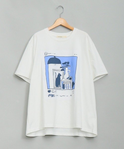 AS KNOW AS de base(アズノゥアズドゥバズ)の「いいねTシャツ(Tシャツ/カットソー・レディース・ホワイト系/ホワイト系1/ホワイト系2/ホワイト系3/ホワイト系4・M/S)」の2枚目の写真