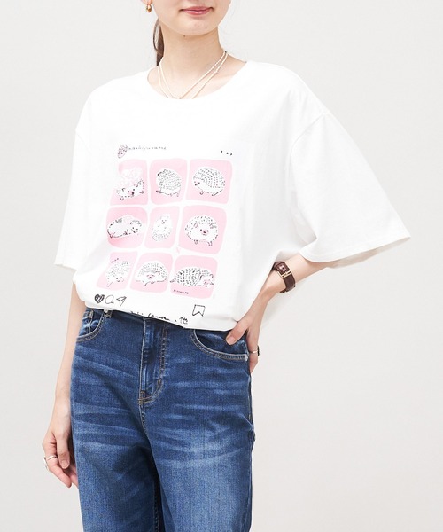 AS KNOW AS de base(アズノゥアズドゥバズ)の「いいねTシャツ(Tシャツ/カットソー・レディース・ホワイト系/ホワイト系1/ホワイト系2/ホワイト系3/ホワイト系4・M/S)」の5枚目の写真