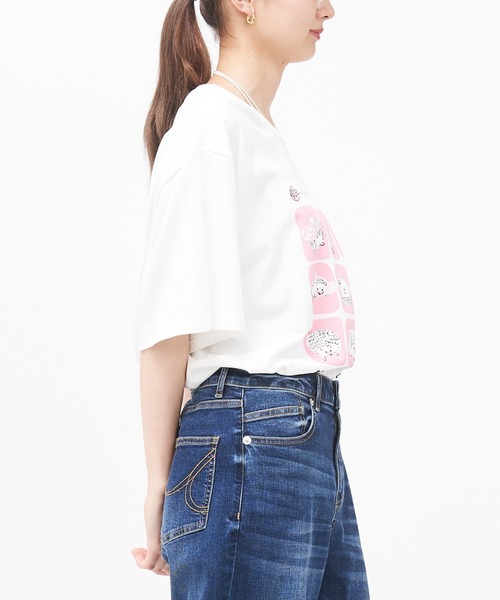 AS KNOW AS de base(アズノゥアズドゥバズ)の「いいねTシャツ(Tシャツ/カットソー・レディース・ホワイト系/ホワイト系1/ホワイト系2/ホワイト系3/ホワイト系4・M/S)」の18枚目の写真
