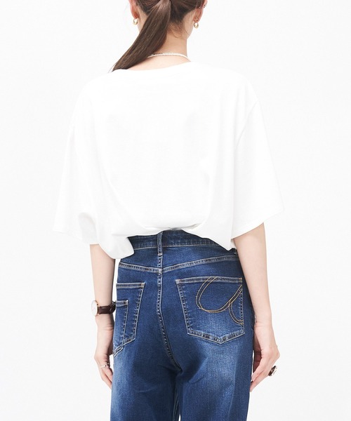 AS KNOW AS de base(アズノゥアズドゥバズ)の「いいねTシャツ(Tシャツ/カットソー・レディース・ホワイト系/ホワイト系1/ホワイト系2/ホワイト系3/ホワイト系4・M/S)」の6枚目の写真