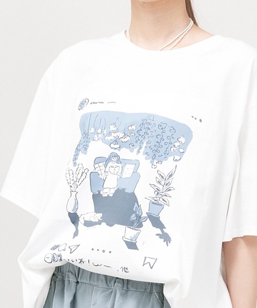 AS KNOW AS de base(アズノゥアズドゥバズ)の「いいねTシャツ(Tシャツ/カットソー・レディース・ホワイト系/ホワイト系1/ホワイト系2/ホワイト系3/ホワイト系4・M/S)」の9枚目の写真