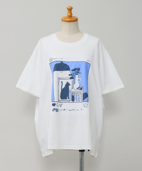 AS KNOW AS de base(アズノゥアズドゥバズ)の「いいねTシャツ(Tシャツ/カットソー・レディース・ホワイト系/ホワイト系1/ホワイト系2/ホワイト系3/ホワイト系4・M/S)」の19枚目の写真