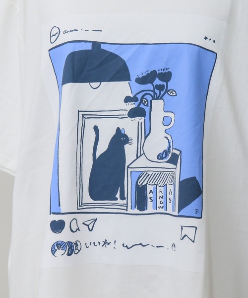 AS KNOW AS de base(アズノゥアズドゥバズ)の「いいねTシャツ(Tシャツ/カットソー・レディース・ホワイト系/ホワイト系1/ホワイト系2/ホワイト系3/ホワイト系4・M/S)」の14枚目の写真