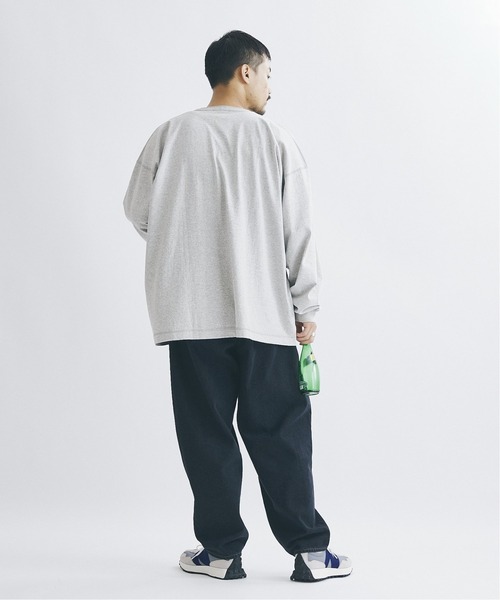 Healthknit(ヘルスニット)の「◆【Healthknit×JOURNAL STANDARD】別注Henryneck FAT ロングTシャツ(Tシャツ/カットソー・メンズ・ホワイト/グレー・LARGE/MEDIUM)」の13枚目の写真