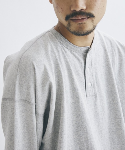 Healthknit(ヘルスニット)の「◆【Healthknit×JOURNAL STANDARD】別注Henryneck FAT ロングTシャツ(Tシャツ/カットソー・メンズ・ホワイト/グレー・LARGE/MEDIUM)」の19枚目の写真