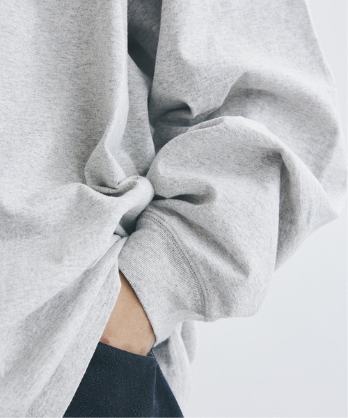 Healthknit(ヘルスニット)の「◆【Healthknit×JOURNAL STANDARD】別注Henryneck FAT ロングTシャツ(Tシャツ/カットソー・メンズ・ホワイト/グレー・LARGE/MEDIUM)」の14枚目の写真
