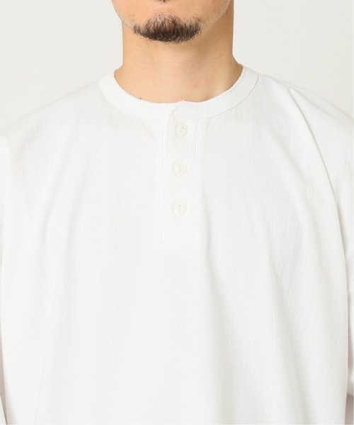 Healthknit(ヘルスニット)の「◆【Healthknit×JOURNAL STANDARD】別注Henryneck FAT ロングTシャツ(Tシャツ/カットソー・メンズ・ホワイト/グレー・LARGE/MEDIUM)」の15枚目の写真