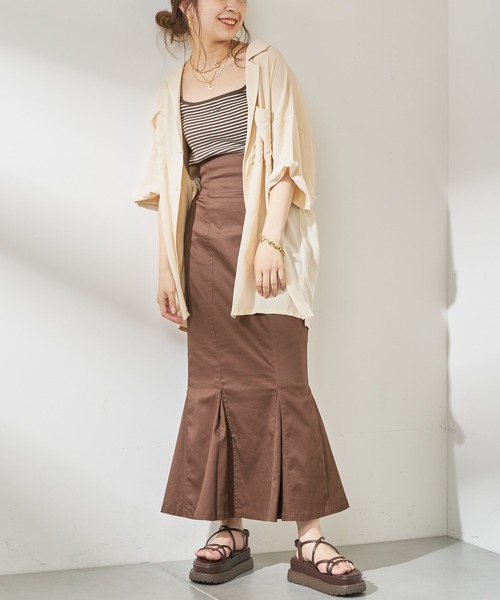 Chico(チコ)の「5分袖開襟シャツジャケット(シャツ/ブラウス・レディース・アイボリー/ブラック/ブラウン・FREE)」の10枚目の写真