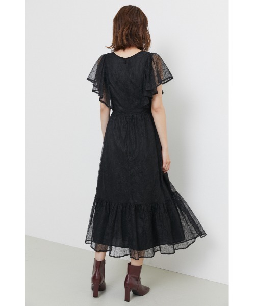 【新品!!】RIENDA フリルSLV ワンピース ヴィンテージレースOP 夏■ rienda | フリルSLVレースOP (ワンピース(ミニ・ミディアム
