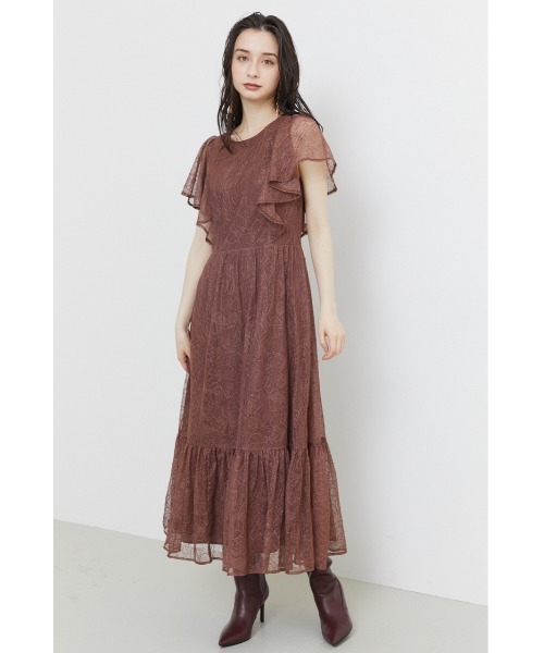 【新品!!】RIENDA フリルSLV ワンピース ヴィンテージレースOP 夏■ rienda | フリルSLVレースOP (ワンピース(ミニ・ミディアム