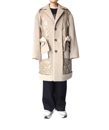 ミハラヤスヒロ　ベージュ ピーコート　チェスターコート Maison MIHARA YASUHIRO - Wool Long Coat | fakejam