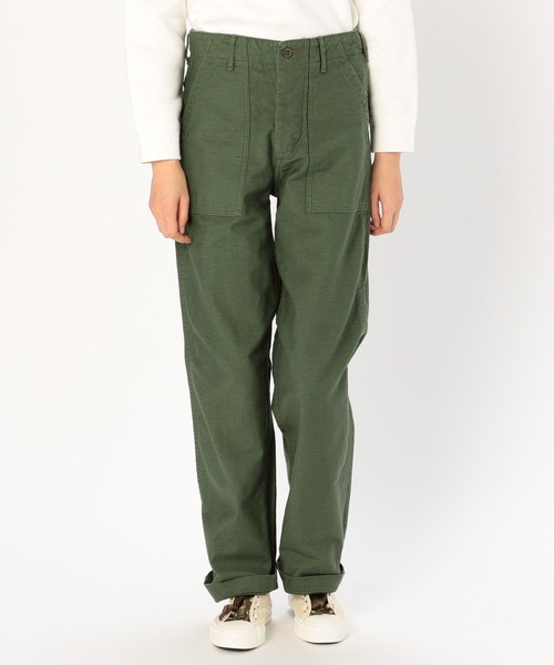 orSlow（オアスロウ）の「【orSlow】バックサテン ファティーグパンツ WOMEN（その他パンツ・レディース・グリーン・1/0）」の8枚目の写真