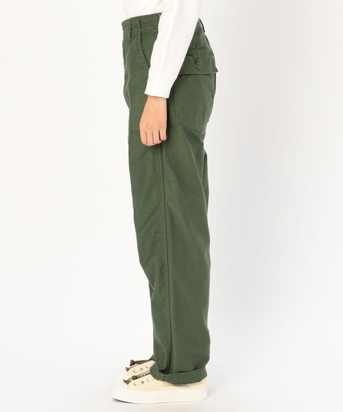 orSlow（オアスロウ）の「【orSlow】バックサテン ファティーグパンツ WOMEN（その他パンツ・レディース・グリーン・1/0）」の4枚目の写真