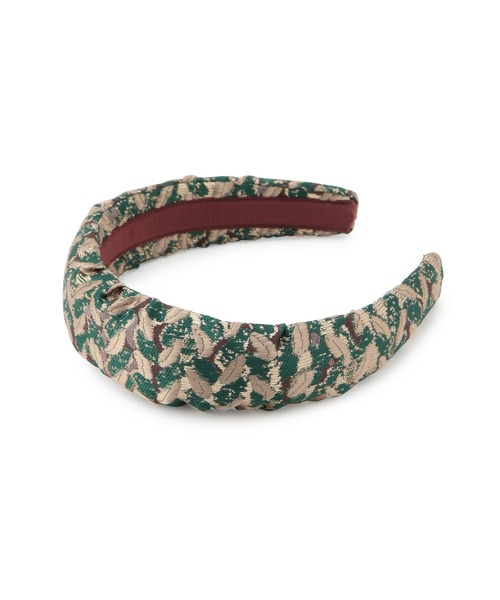 Casselini（キャセリーニ）の「【一部店舗限定】【Casselini/キャセリーニ】 テキスタイルカチューシャ（カチューシャ・レディース・グリーン系その他/キナリ・FREE）」の2枚目の写真