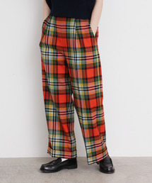 CHILD WOMAN | 2/48タータンチェック センタープレスパンツ(その他パンツ)