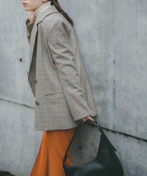 FREE'S MART（フリーズマート）の「【Sシリーズ対応】◆チェックダブルジャケット（テーラードジャケット・レディース・ブラウン系その他/ベージュ系その他・SMALL/MEDIUM）」の11枚目の写真
