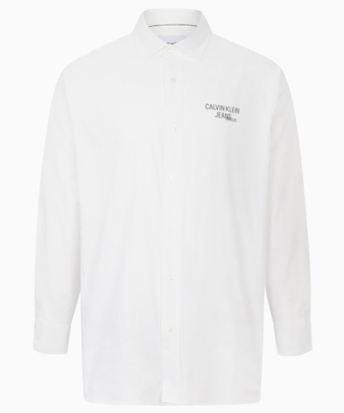 Calvin Klein Jeans（カルヴァンクラインジーンズ）の「MODULAR BLOCKING グラフィック シャツ（シャツ/ブラウス・メンズ・ホワイト/ブラック・S/M/L/XL）」の8枚目の写真