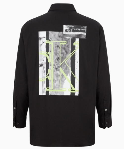 Calvin Klein Jeans（カルヴァンクラインジーンズ）の「MODULAR BLOCKING グラフィック シャツ（シャツ/ブラウス・メンズ・ホワイト/ブラック・S/M/L/XL）」の15枚目の写真
