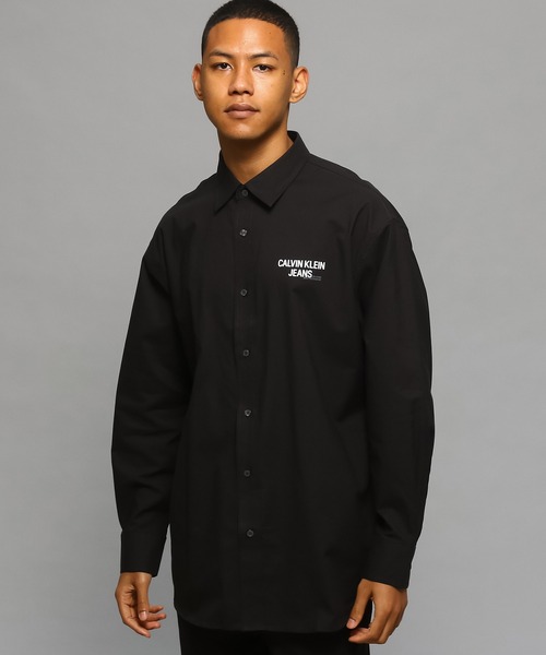 Calvin Klein Jeans（カルヴァンクラインジーンズ）の「MODULAR BLOCKING グラフィック シャツ（シャツ/ブラウス・メンズ・ホワイト/ブラック・S/M/L/XL）」の21枚目の写真