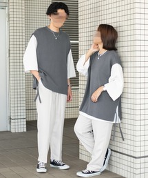 PairPair | サイドリボンニットベスト(ユニセックス）(ベスト)