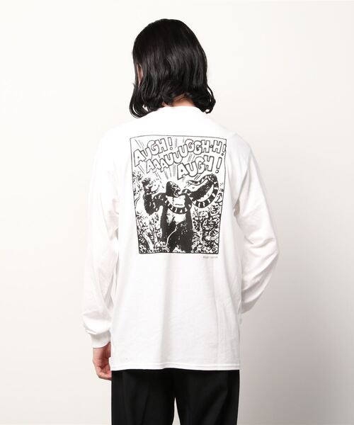 BOUNTY HUNTER(バウンティーハンター)の「BxH Kongo BoBo L/S Pocket Tee(Tシャツ/カットソー・メンズ・ホワイト/ブラック・MEDIUM/LARGE/X-LARGE)」の3枚目の写真