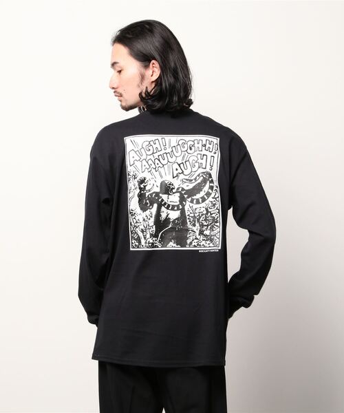BOUNTY HUNTER(バウンティーハンター)の「BxH Kongo BoBo L/S Pocket Tee(Tシャツ/カットソー・メンズ・ホワイト/ブラック・MEDIUM/LARGE/X-LARGE)」の4枚目の写真