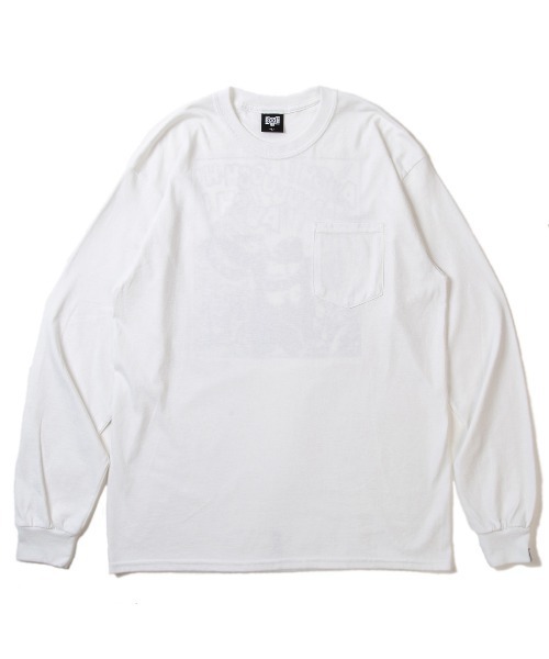 BOUNTY HUNTER(バウンティーハンター)の「BxH Kongo BoBo L/S Pocket Tee(Tシャツ/カットソー・メンズ・ホワイト/ブラック・MEDIUM/LARGE/X-LARGE)」の6枚目の写真