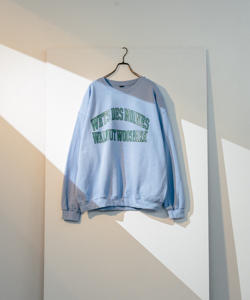 Ressaca（レサーカ）の「ビッグシルエット 裏起毛カレッジロゴスウェット（スウェット・メンズ・アッシュグレー/ブラック/ブルー/グリーン/マルーン・M/L）」の2枚目の写真